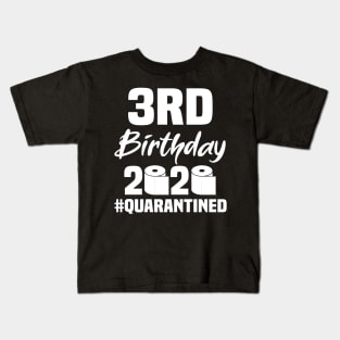 3rd Birthday 2020 Quarantined Kids T-Shirt